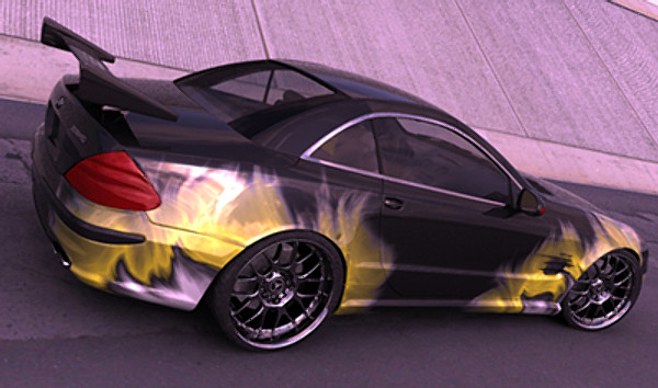 maya mercedes coupe sl - Mercedes sl65 special coupe... by mickyboys